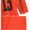 TE1524GJWL Large size casual letters print long t-shirt