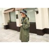 TE1526GJWL Large size casual joker wind coat with cap