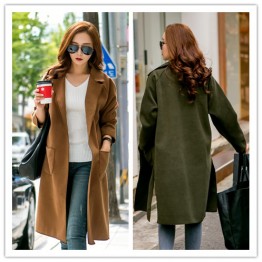 TE1528GJWL New style Korean fashion temperament joker two-sided wool coat