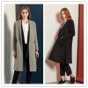 TE1529GJWL Euramerican fashion suit collar joker two-side woolen coat