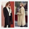 TE1529GJWL Euramerican fashion suit collar joker two-side woolen coat