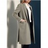 TE1529GJWL Euramerican fashion suit collar joker two-side woolen coat