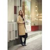 TE1529GJWL Euramerican fashion suit collar joker two-side woolen coat