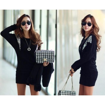 TE9705ATSS Autumn new style OL temperament long sleeve tight hip dress