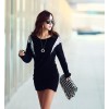 TE9705ATSS Autumn new style OL temperament long sleeve tight hip dress