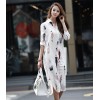 TE1421GJWL New style Korean fashion beauties print long shirt dress