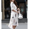 TE1421GJWL New style Korean fashion beauties print long shirt dress