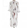 TE1421GJWL New style Korean fashion beauties print long shirt dress