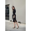 TE1423GJWL Euramerican fashion elegant temperament waist slit dress