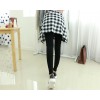 TE1533GJWL Casual joker irregular checks skirt with leggings fake two pieces