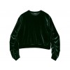 TE1534GJWL Joker fashion drape sleeve velvet tops