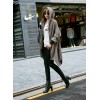 TE1536GJWL Autumn style loose zipper coat with cap