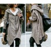 TE1536GJWL Autumn style loose zipper coat with cap