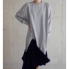 TE3082YZS Round neck long sleeve wool hem loose dress