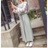 TE6514YZS Suspender corduroy slim waist wide leg jumpsuit