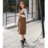 TE6517YZS Multi ways wear suspender slim waist sleeveless wide hem dress