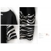 TE1427GJWL Fashion zebra stripes splicing dress