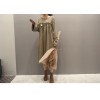 TE1540GJWL Loose Korean fashion trumpet sleeve dress