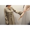 TE1540GJWL Loose Korean fashion trumpet sleeve dress