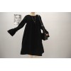 TE1540GJWL Loose Korean fashion trumpet sleeve dress