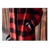 TE1545GJWL Winter large checks stand collar woolen coat