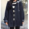 TE3086YZS Pocket lacing cap denim coat