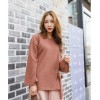 TE6523YZS Batwing sleeve lacing waist backing shirt