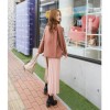 TE6523YZS Batwing sleeve lacing waist backing shirt