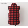 TE1546YZS Stand collar joker quilted cotton vest coat