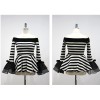 TE1550GJWL New style fashion slim stripes trumpet sleeve t-shirt