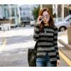 TE1551GJWL Stripes spandex slim irregular backing t-shirt