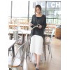 TE1556GJWL Loose casual v neck irregular joker sweater