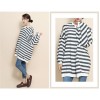 TE1559GJWL New style fashion large size cross stripes t-shirt