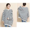 TE1559GJWL New style fashion large size cross stripes t-shirt