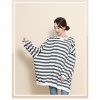 TE1559GJWL New style fashion large size cross stripes t-shirt