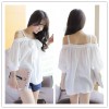 TE1449GJWL Casual fashion preppy style gallus loose shirt