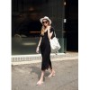 TE1460GJWL Newest Euramerica fashion casual comfortable v neck long dress