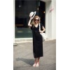 TE1460GJWL Newest Euramerica fashion casual comfortable v neck long dress