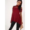 TE6219QQZJ Hot sale hollow out slit back t-shirt