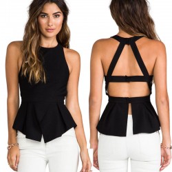 TE6221QQZJ Hot sale backless t-shirt