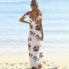 TE7201WYZ Euramerica fashion lotus leaf gullas beach dress