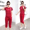 TE353YMN Stripes tops sports casual tracksuit