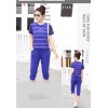 TE353YMN Stripes tops sports casual tracksuit