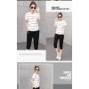 TE353YMN Stripes tops sports casual tracksuit