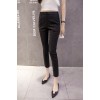 TE8980HYNS New style slim casual slit bottom ninth pants