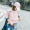 TE416GY Personality cartoon embroidery fresh t-shirt