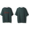 TE595XGM Korean fashion Personality embroidery letters loose t-shirt