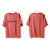 TE595XGM Korean fashion Personality embroidery letters loose t-shirt