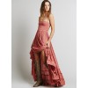 TE7168WYZ Sexy backless halter maxi beach dress