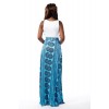 TE7816WYZ Hot sale cotton t-shirt with vintage print wide hem maxi skirt